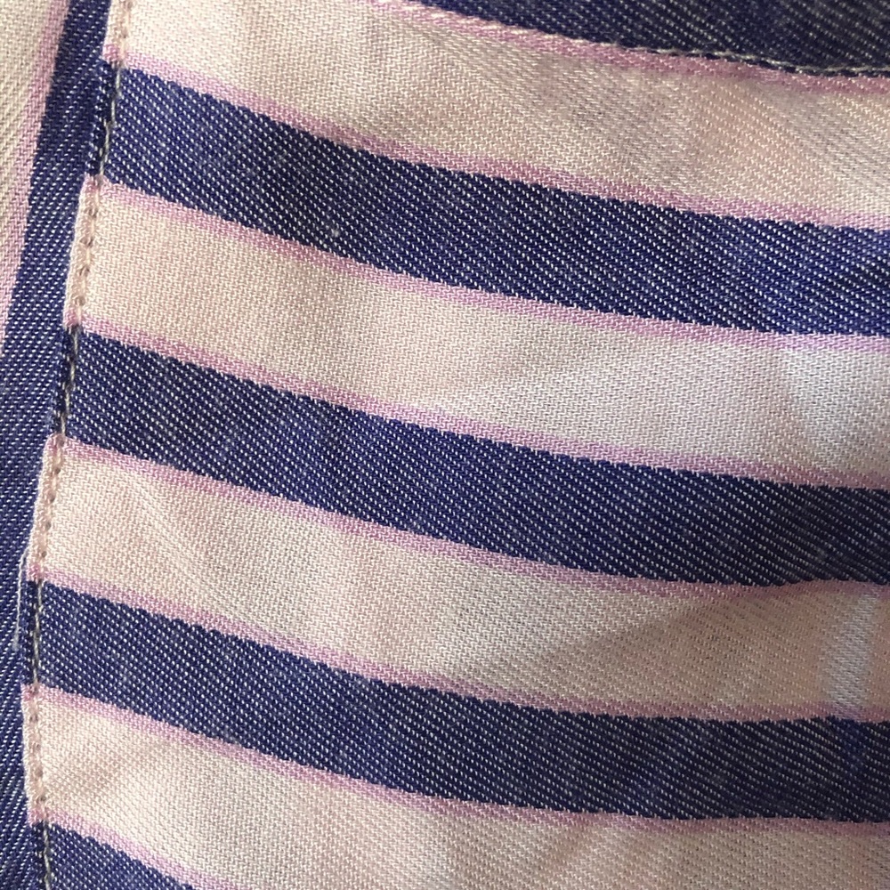 Melissa McCarthy 7 Striped Button down Blouse - Picture 3 of 8